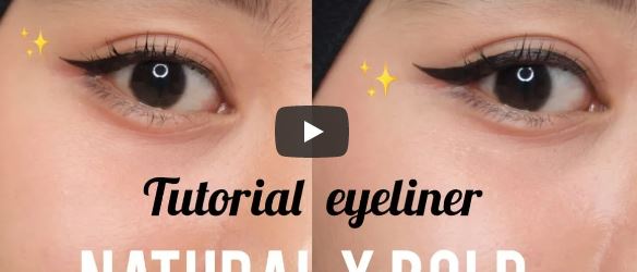 TUTORIAL EYELINER UNTUK PEMULA (natural &amp; bold) | Vaninda Aidina